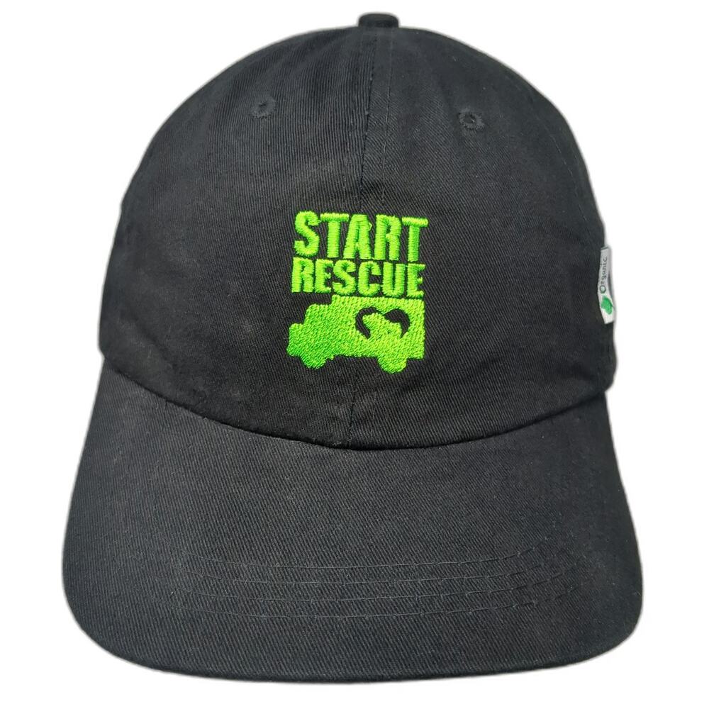 Apollo USA Baseball Cap Black Green One Size Organic Cotton Start Rescue Hat